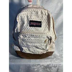 JanSport Right Pack Expressions Gold Polka Dot Backpack Laptop Sleeve JS00TZR6